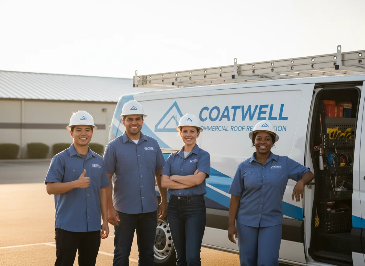 Commercial roof coating company in Babson Park, MA