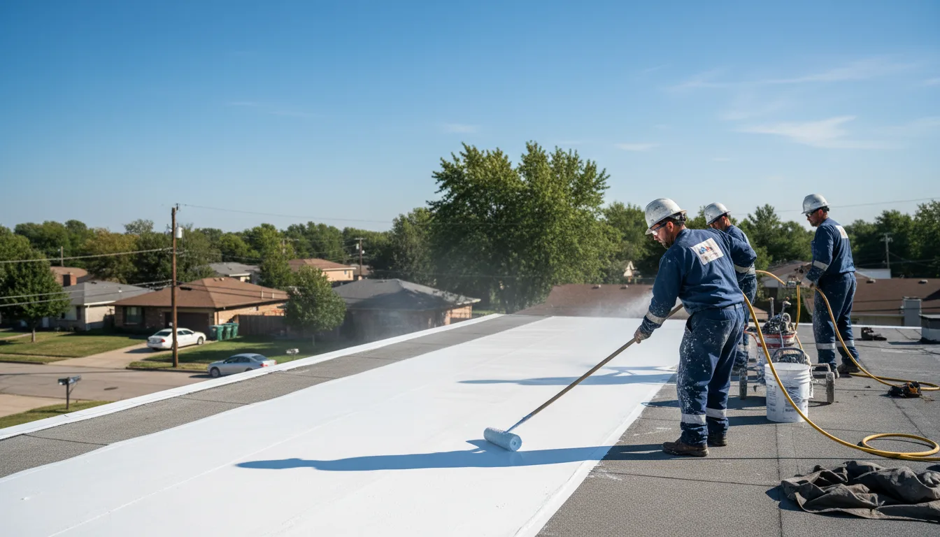 Commercial roof coating in Babson Park, MA near me